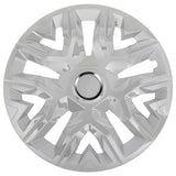 Universele wieldoppen 15'' NRM Perfecto zilver gelakt 4 stuks