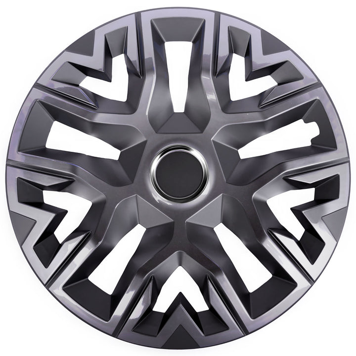Universele wieldoppen 14'' NRM Perfecto grafiet gelakt 4 stuks