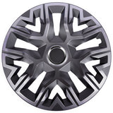 NRM Perfecto 15'' universele wieldoppen grafiet gelakt 4 stuks