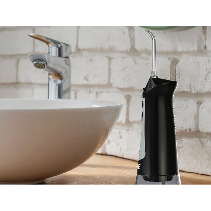 LAFE monddouche, 5 modi, 6 tips, zwart, CleanPRO