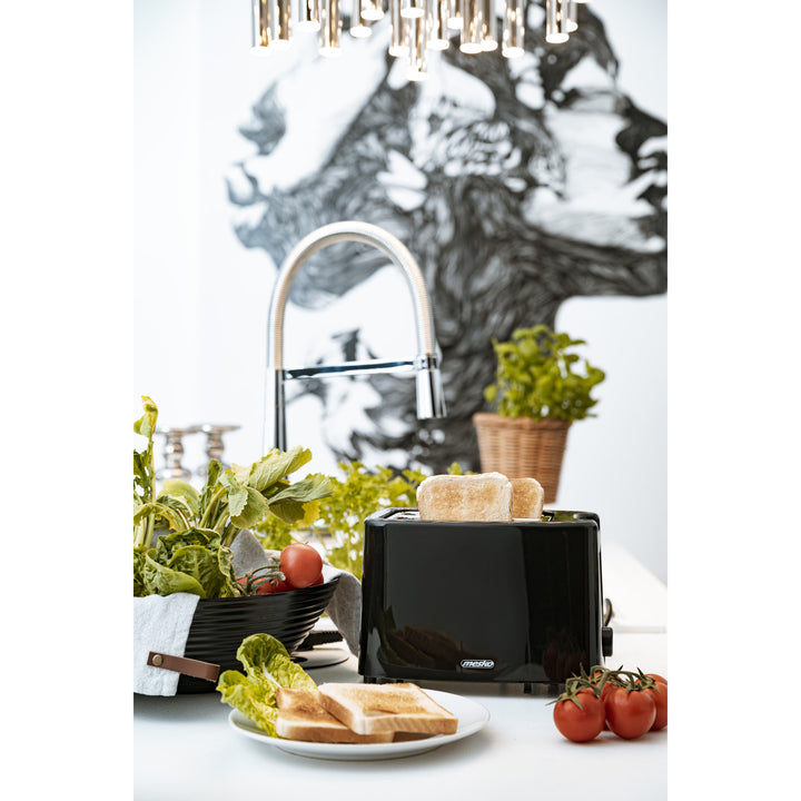 Mesko broodrooster, 2 sneetjes broodrooster, 900W, zwart, MS 3220