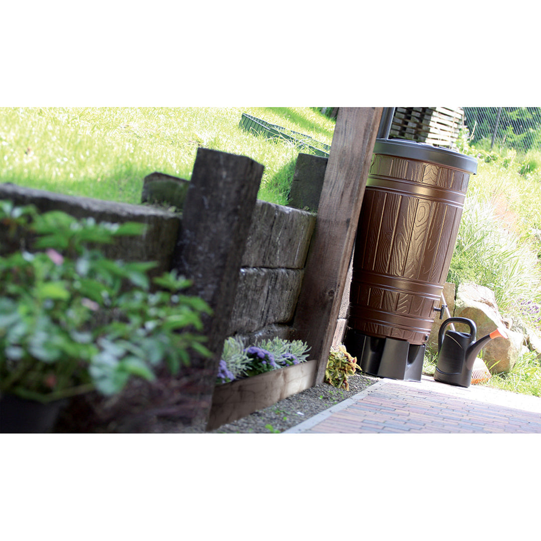 Opvangbak voor regenwater, inhoud 265l, bruin, Woodcan