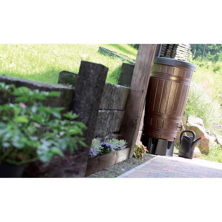 Opvangbak voor regenwater, inhoud 265l, bruin, Woodcan