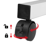 Mobiele laptoptafel Maclean, wit, blad 80x60cm, max. 50kg, hoogteverstelling 67-115cm , MC-124 W