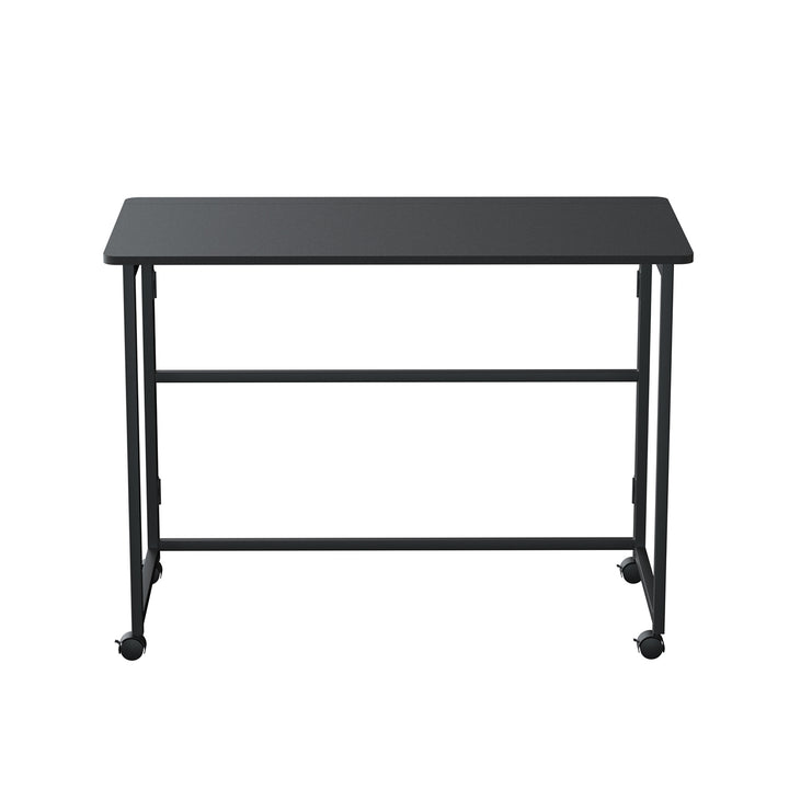 Maclean inklapbaar bureau, zwart, verrijdbaar, blad 100x50cm, max. 50kg, MC-1250 B