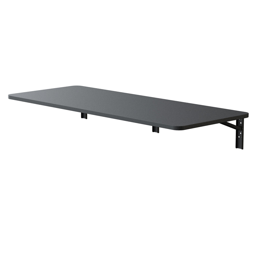 Maclean opklapbaar legbord, zwart, 100x40 cm, max 50 kg, MC-128 B