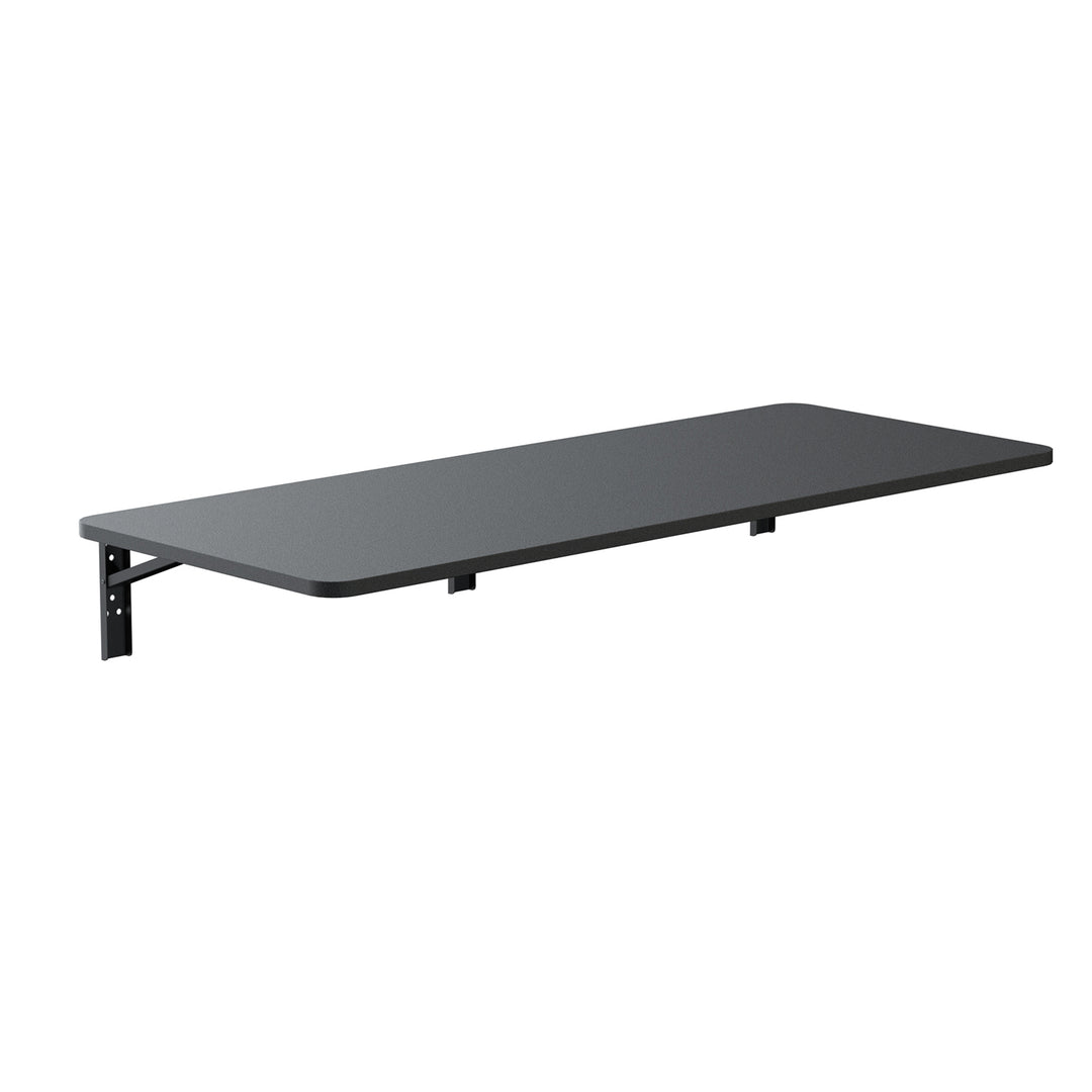 Maclean opklapbaar legbord, zwart, 100x40 cm, max 50 kg, MC-128 B