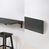 Maclean opklapbaar legbord, zwart, 100x40 cm, max 50 kg, MC-128 B