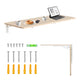 Maclean Vouwplank / tafelblad, lichte houtkleur, 100x40cm, max. 50 kg, MC-128 WD