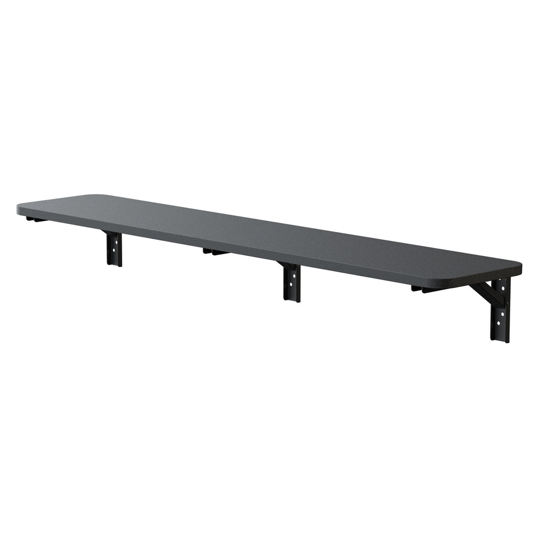Maclean Opvouwbaar rek/blad, zwart, 100x20 cm, max. 50 kg, MC-129 B