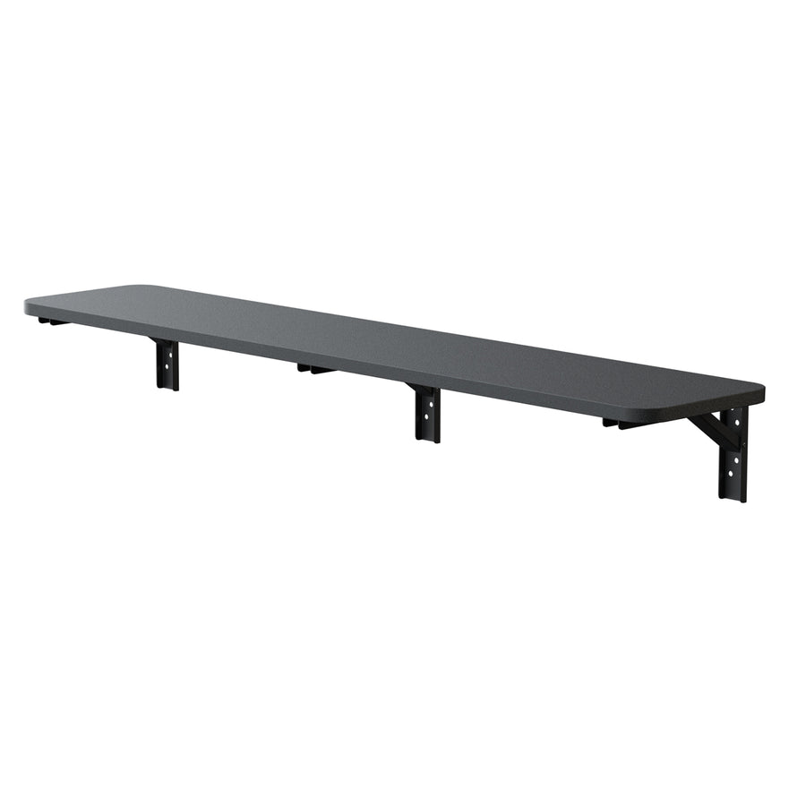 Maclean Opvouwbaar rek/blad, zwart, 100x20 cm, max. 50 kg, MC-129 B