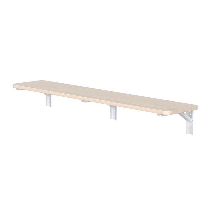 Opvouwbaar rek/blad Maclean, lichte houtkleur, 100x20 cm, max.50 kg, MC-129 WD