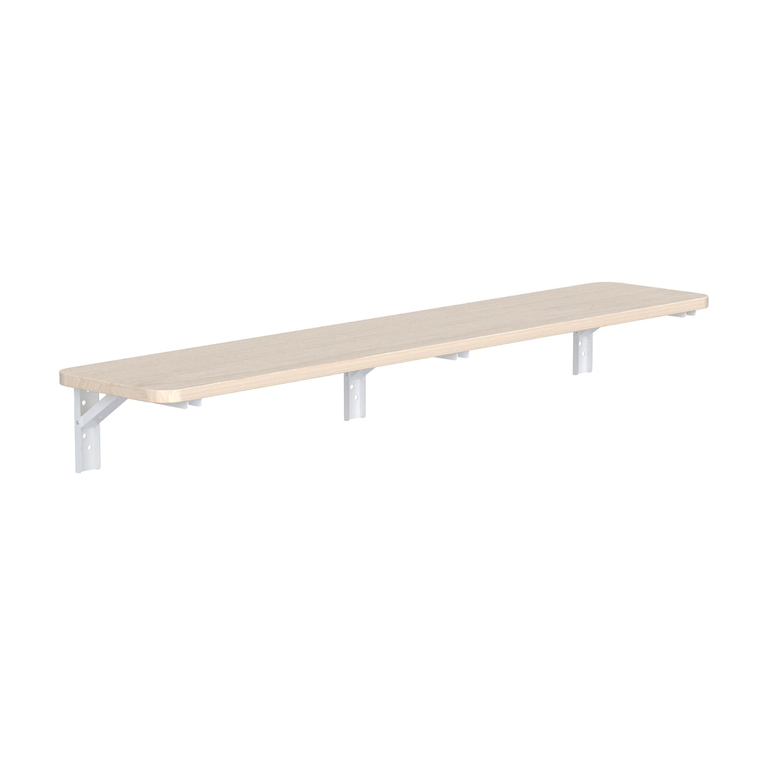 Opvouwbaar rek/blad Maclean, lichte houtkleur, 100x20 cm, max.50 kg, MC-129 WD