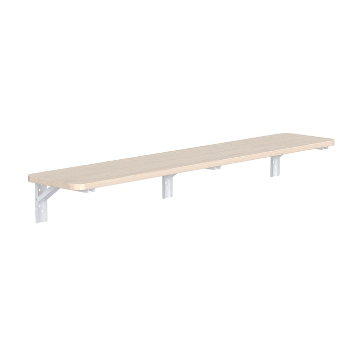 Opvouwbaar rek/blad Maclean, lichte houtkleur, 100x20 cm, max.50 kg, MC-129 WD