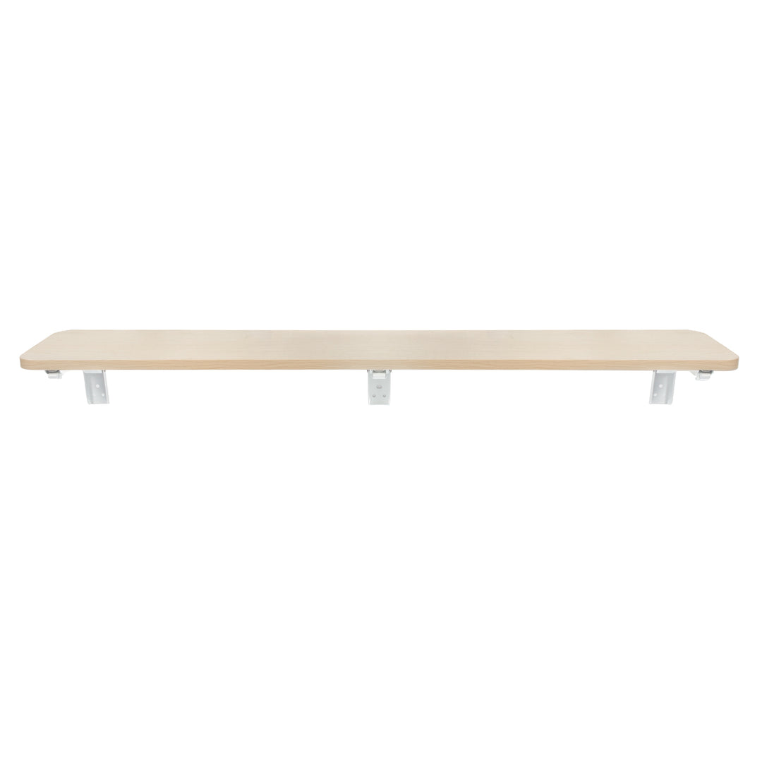 Opvouwbaar rek/blad Maclean, lichte houtkleur, 100x20 cm, max.50 kg, MC-129 WD
