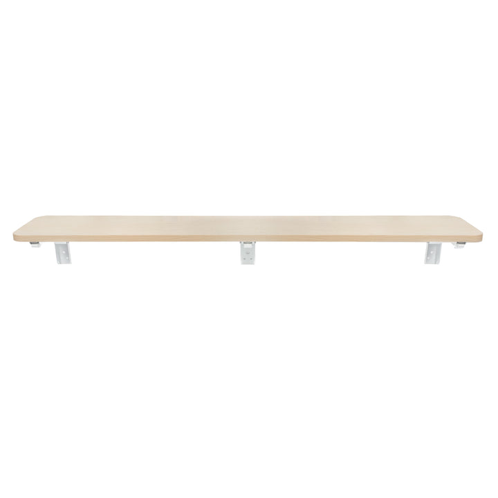 Opvouwbaar rek/blad Maclean, lichte houtkleur, 100x20 cm, max.50 kg, MC-129 WD