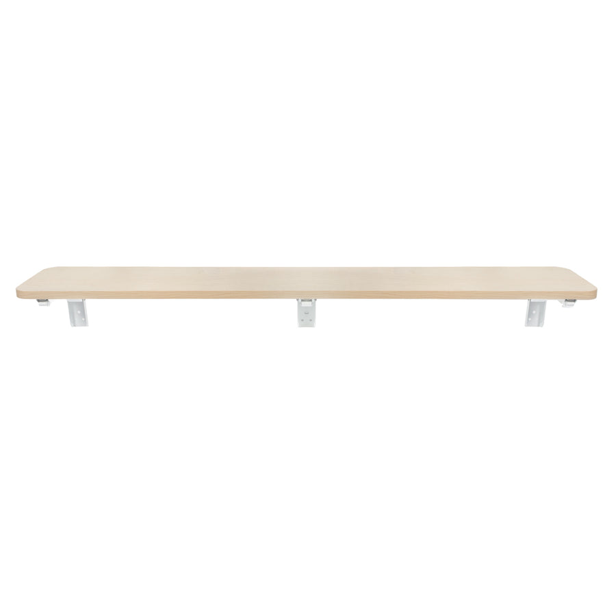 Opvouwbaar rek/blad Maclean, lichte houtkleur, 100x20 cm, max.50 kg, MC-129 WD