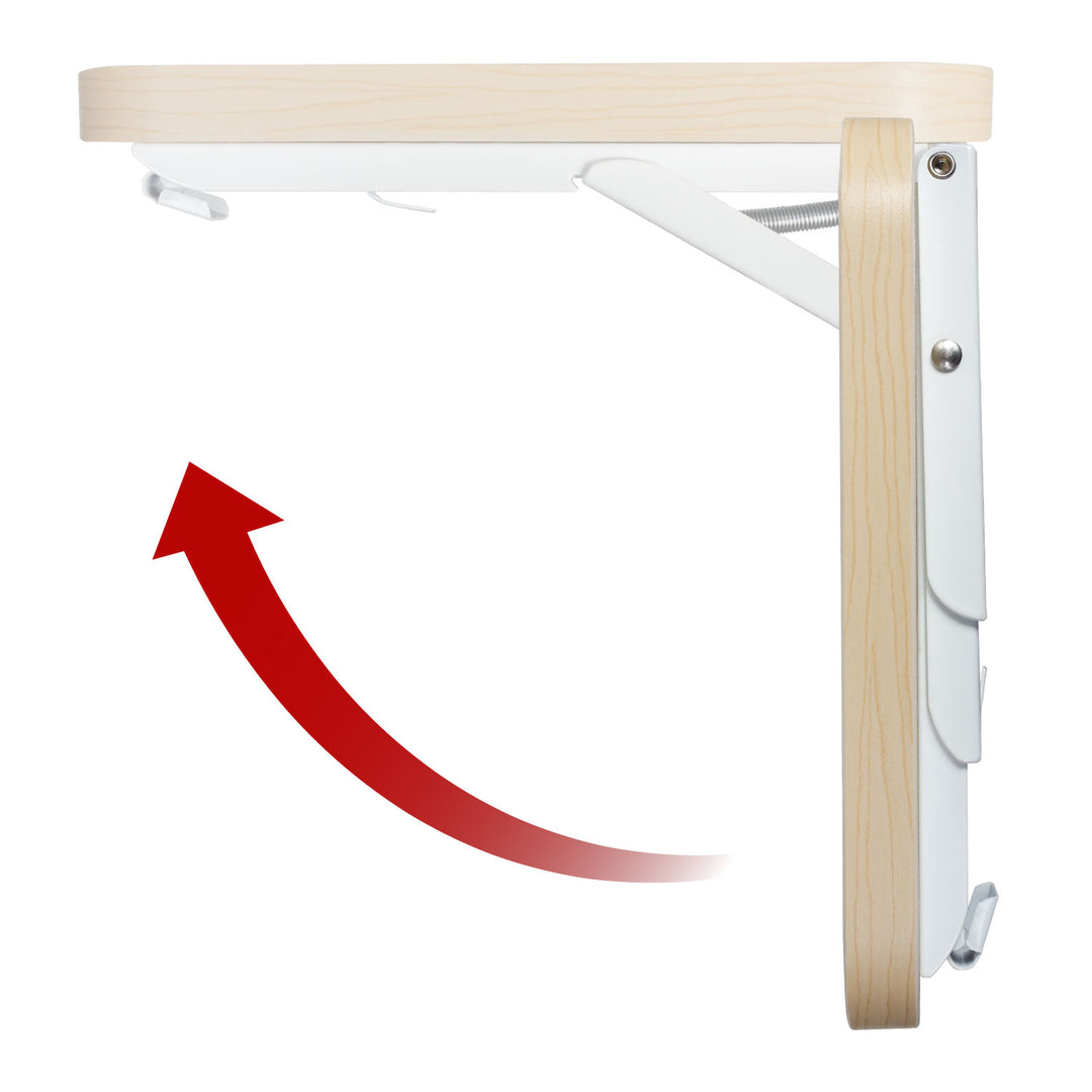 Opvouwbaar rek/blad Maclean, lichte houtkleur, 100x20 cm, max.50 kg, MC-129 WD