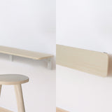 Opvouwbaar rek/blad Maclean, lichte houtkleur, 100x20 cm, max.50 kg, MC-129 WD