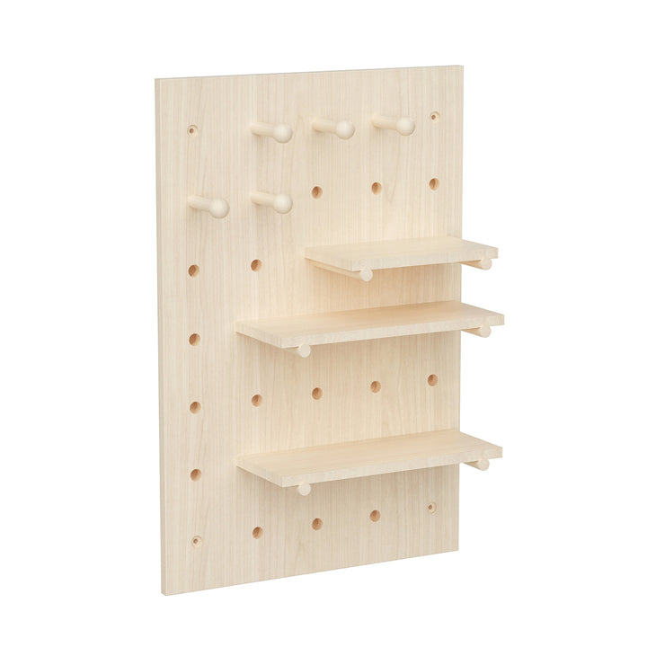 Houten whiteboard-organizer Maclean, lichte houtkleur, 40x60 cm, max. 20 kg, MC-130 WD