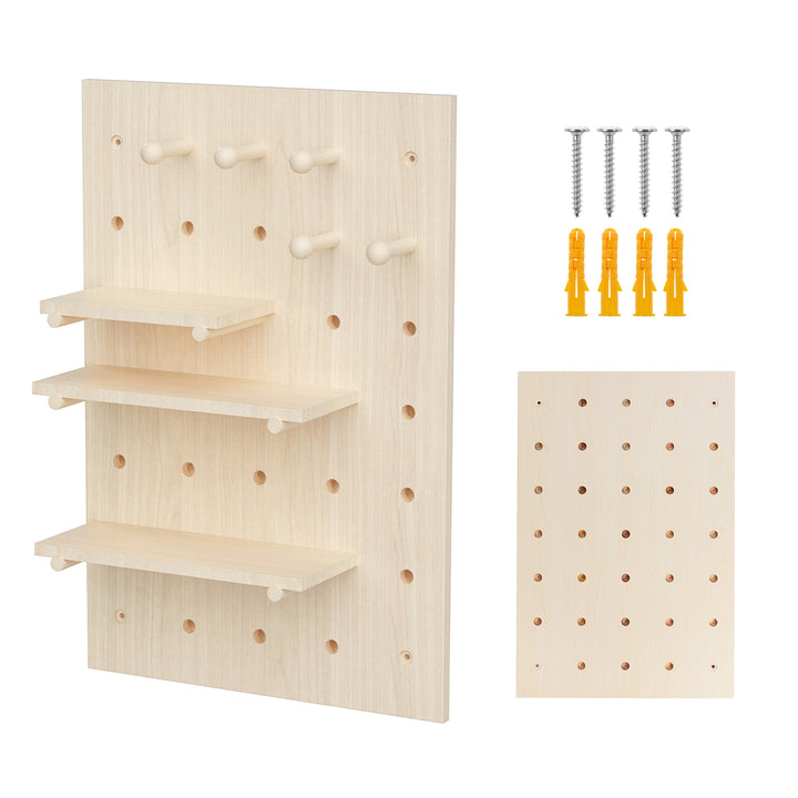 Houten whiteboard-organizer Maclean, lichte houtkleur, 40x60 cm, max. 20 kg, MC-130 WD