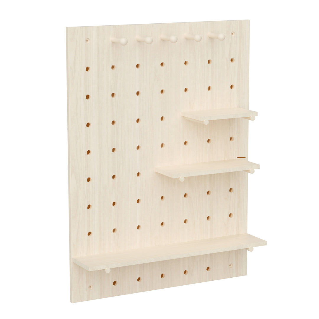 Houten whiteboard-organizer Maclean, lichte houtkleur, 60x80 cm, max. 20 kg, MC-131 WD