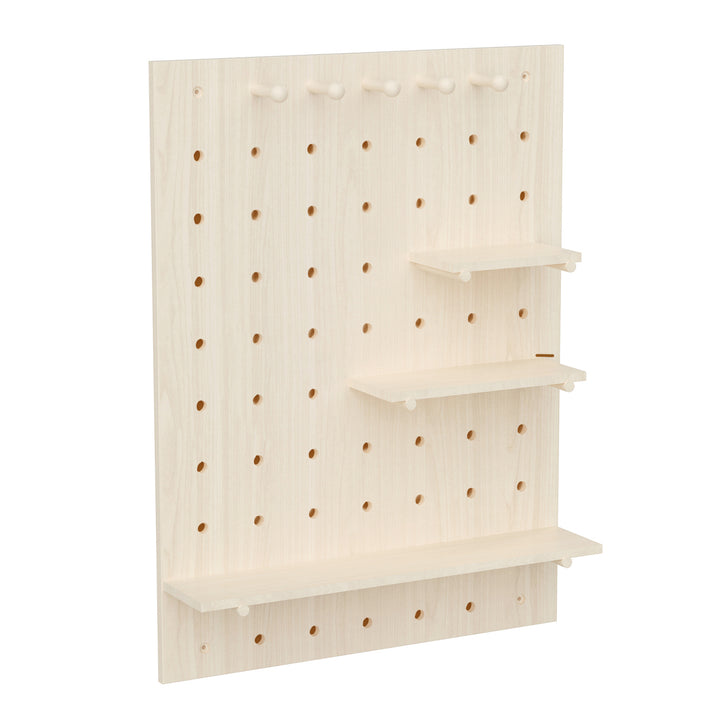 Houten whiteboard-organizer Maclean, lichte houtkleur, 60x80 cm, max. 20 kg, MC-131 WD