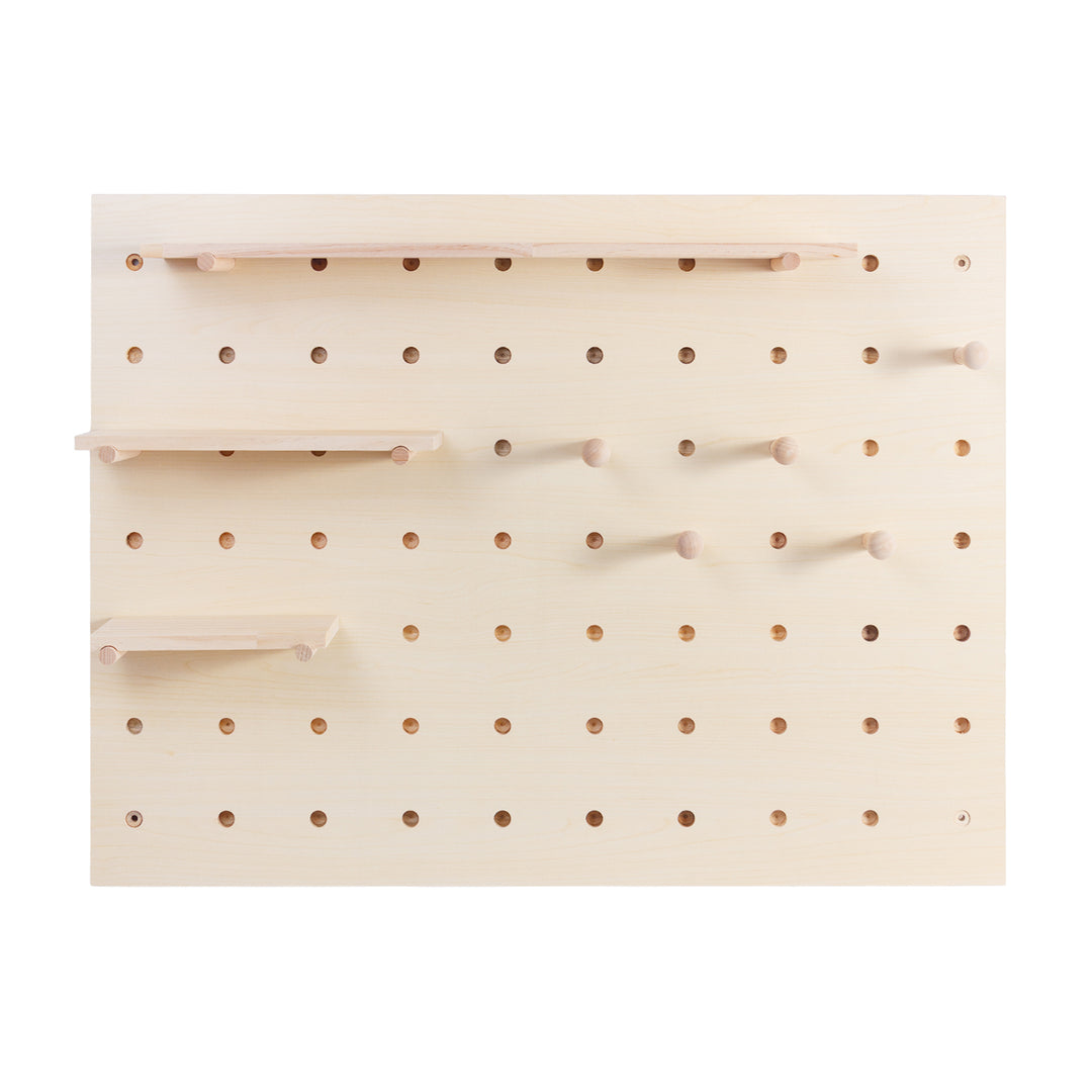 Houten whiteboard-organizer Maclean, lichte houtkleur, 60x80 cm, max. 20 kg, MC-131 WD