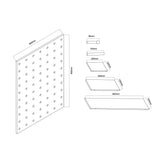 Houten organizerbord Maclean, kleur licht hout, 60x80 cm, max. 20 kg, MC-131 WD