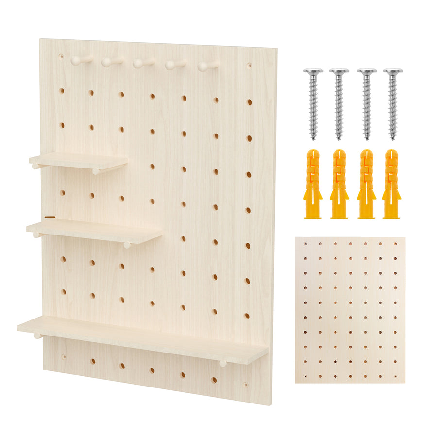 Houten organizerbord Maclean, kleur licht hout, 60x80 cm, max. 20 kg, MC-131 WD