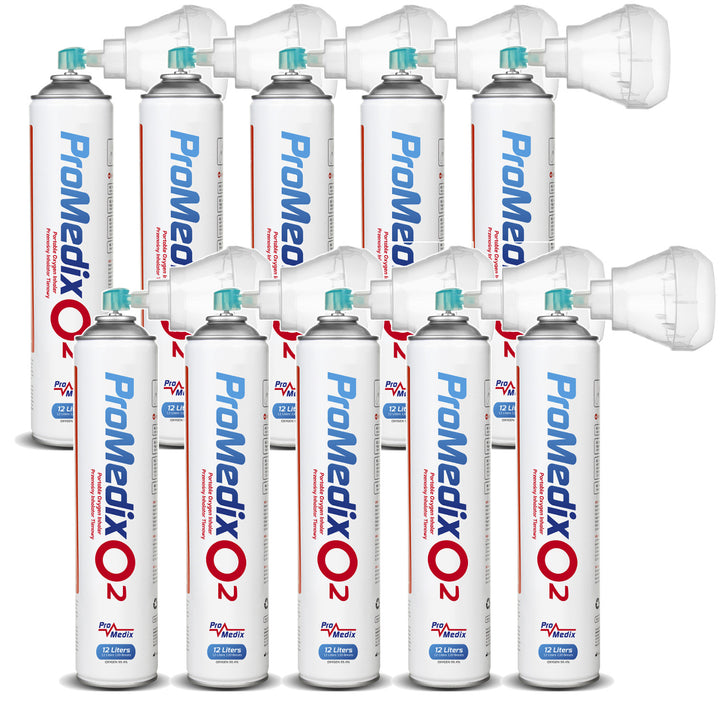 Draagbare 99,4% zuurstofinhalator in blik Promedix 12L, PR-994, 10 stuks