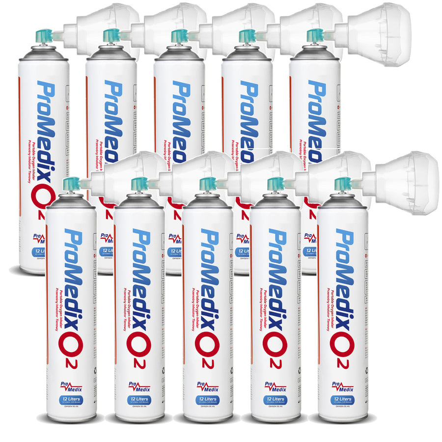 Draagbare 99,4% zuurstofinhalator in blik Promedix 12L, PR-994, 10 stuks