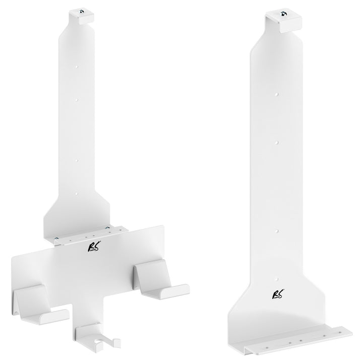 Wandmontagestandaard wit PS5 met padhouder, 10kg max,RS181 + Wandmontagestandaard wit voor Playstation 5 console, 10kg max, NanoRS RS180