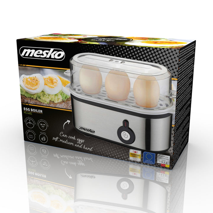 Mesko MS 4485 eierkoker voor 1-3 eieren, 350W, prikker, UK-stekker