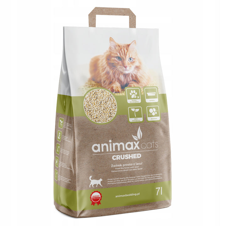 Klonterstrooisel, klassiek, gemalen, 7 liter + klonterstrooisel, groene thee, gemalen, 7 liter, Animax