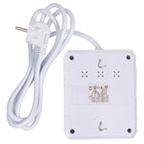 Maclean stekkerdoos, verlengkabel 2 stopcontacten + 3xUSB, 110-240V AC 50/60Hz, 2,1A max 2500W, 1,5m, wit, MCE387 W