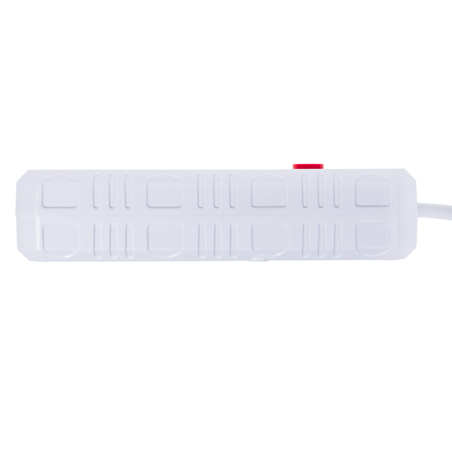 Maclean stekkerdoos, 4-polige verlengkabel + 3xUSB, 110-240V AC 50/60Hz, 2,1A max 2500W, 1,5m, wit, MCE392 W