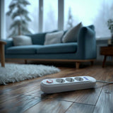 Maclean stekkerdoos, verlengkabel met 3 stopcontacten + 3xUSB, 110-240V AC 50/60Hz, 2,1A max 2500W, 1,5m, wit, MCE394 W