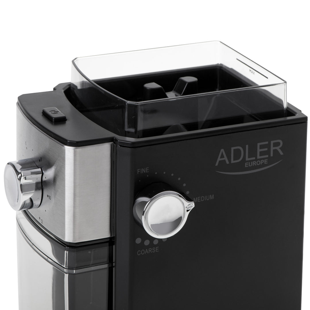 Adler AD 4448 koffiemolen 300 W - 250 gram - Zwart