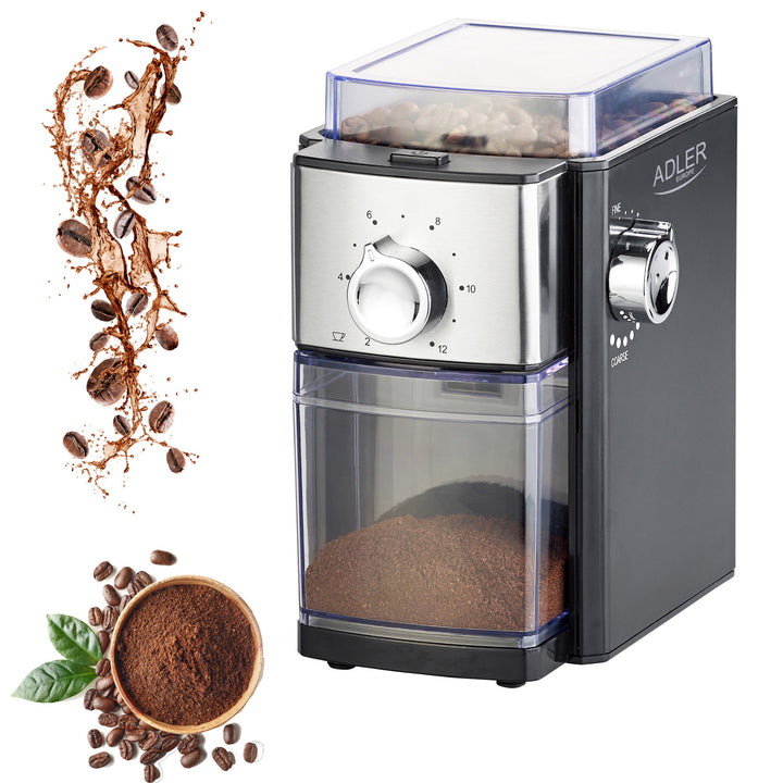 Adler AD 4448 koffiemolen 300 W - 250 gram - Zwart