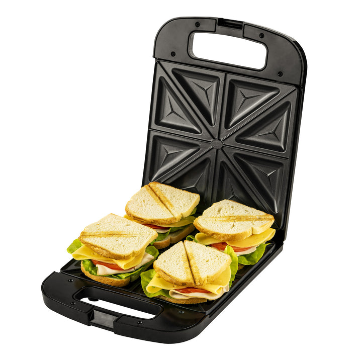 Adler AD 3055 zwart 2000 Watt tosti-apparaat voor 4 tosti's