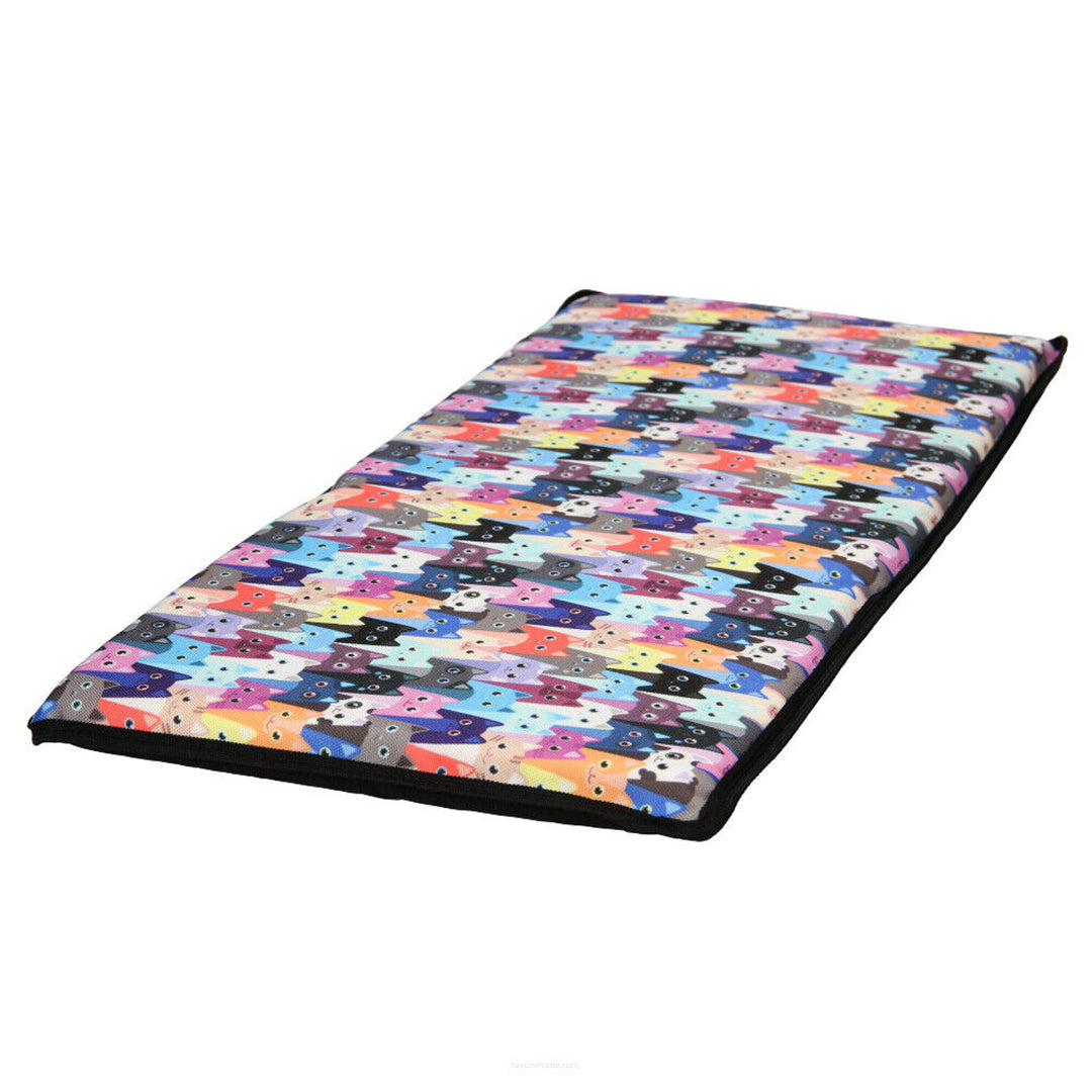 Kattenkussen bed voor vensterbank 25x55cm Bertoni patroon MEOW