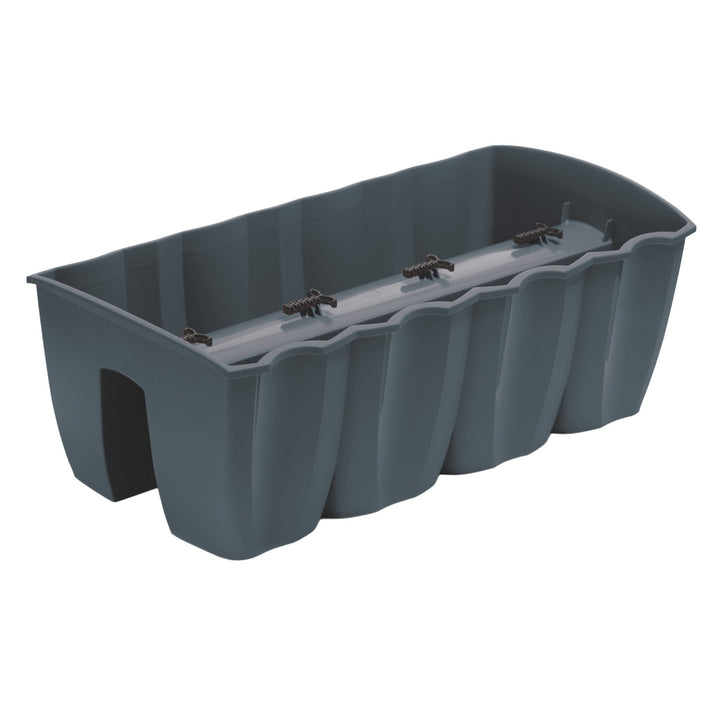 Prosperplast balkon balustrade pot, 58cm, antraciet, DCRO600