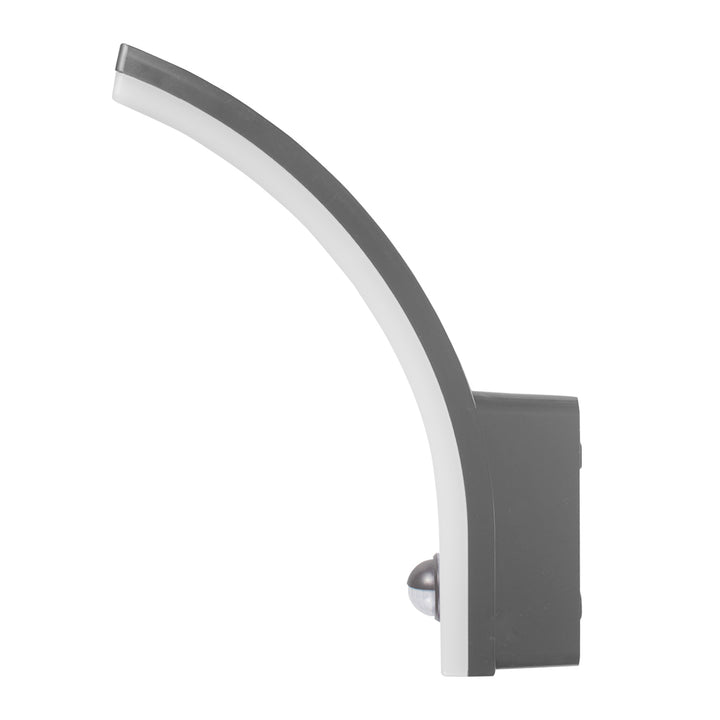 Maclean bewegingssensor LED lamp, PIR bewegingssensor, grijs, 20W, IP65, 2000lm, neutraal wit (4000K) MCE512 GR, 2 stuks