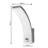 Maclean bewegingssensor LED lamp, PIR bewegingssensor, grijs, 20W, IP65, 2000lm, neutraal wit (4000K) MCE512 GR, 4 stuks