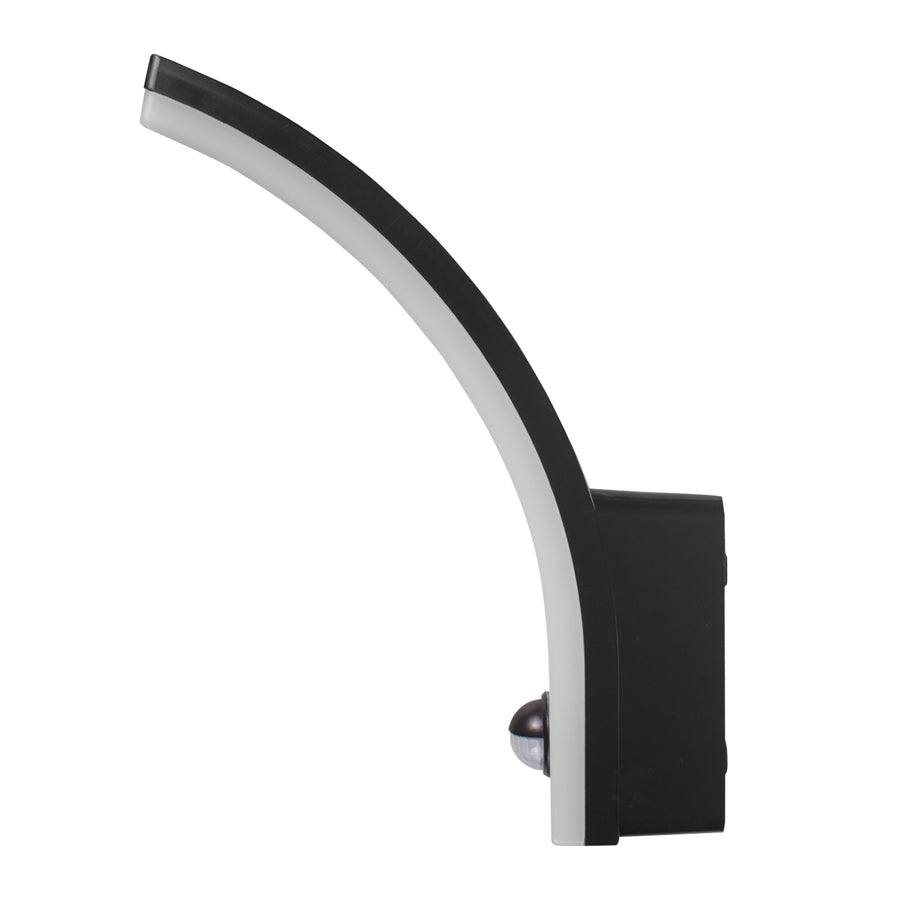 Maclean bewegingssensor LED lamp, PIR bewegingssensor, zwart, 20W, IP65, 2000lm, neutraal wit (4000K) MCE512 B, 2 stuks
