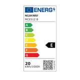 Maclean bewegingssensor LED lamp, PIR bewegingssensor, zwart, 20W, IP65, 2000lm, neutraal wit (4000K) MCE512 B, 4 stuks