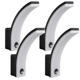 Maclean bewegingssensor LED lamp, PIR bewegingssensor, zwart, 20W, IP65, 2000lm, neutraal wit (4000K) MCE512 B, 4 stuks