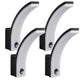 Maclean bewegingssensor LED lamp, PIR bewegingssensor, zwart, 20W, IP65, 2000lm, neutraal wit (4000K) MCE512 B, 4 stuks