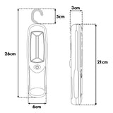 Maclean werkplaatslamp 24 LED, magneet, haak, MCE03 3 stuks